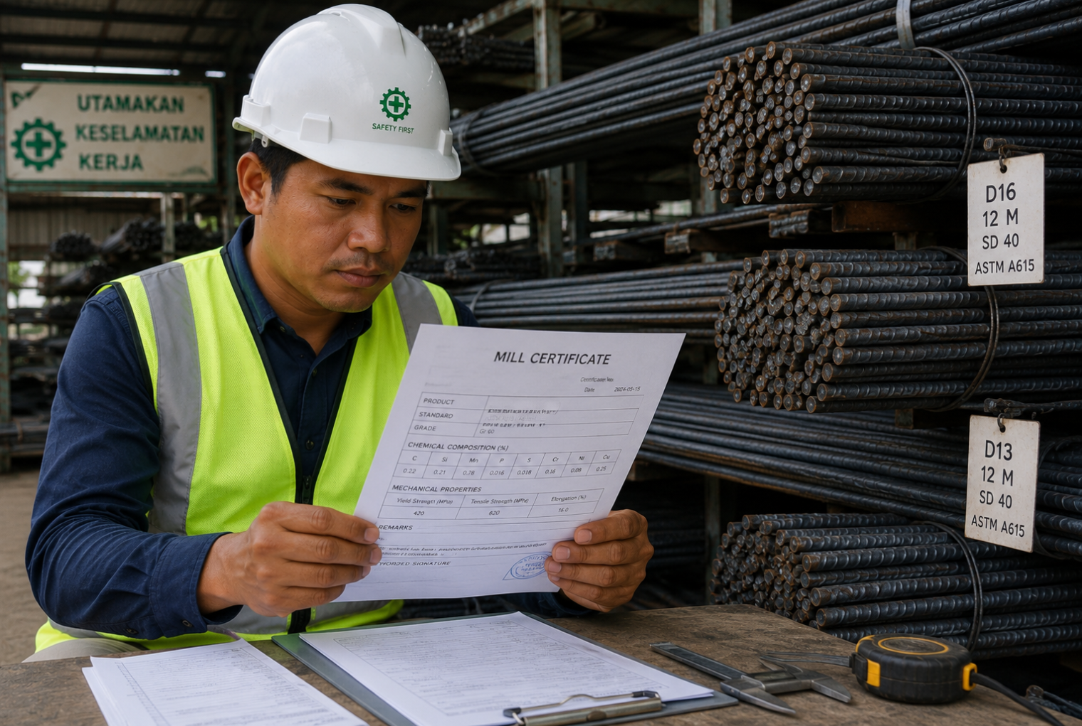 How to Read a Rebar Mill Certificate